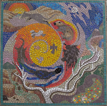 Mosaic Tile titled Aboriginals
