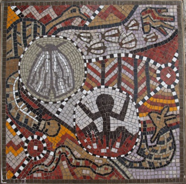 Mosaic Tile titled Aboriginals