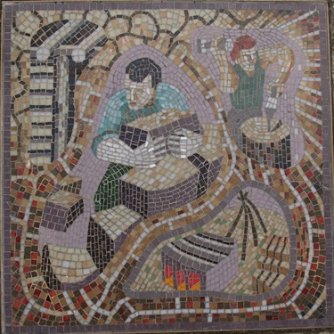Mosaic Tile titled Building