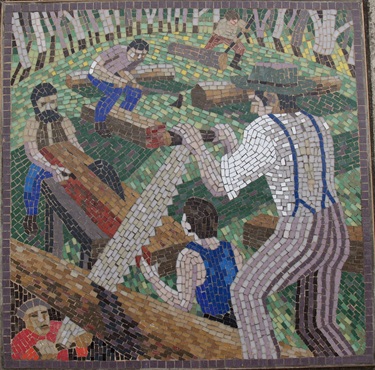Mosaic Tile titled Forestry