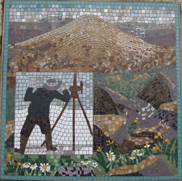 Mosaic Tile titled Mount Kosciusko