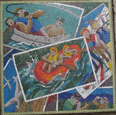 Mosaic Tile titled Tourism