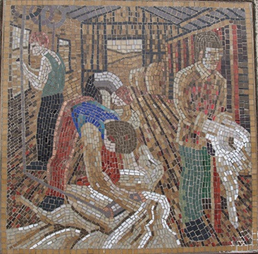 Mosaic Tile titled Wool