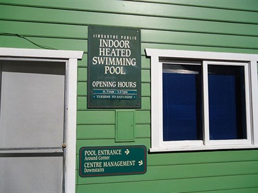 Jindabyne Pool Entrance Signs
