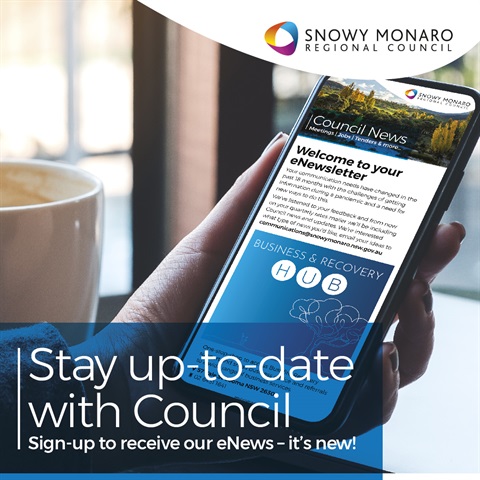 eNews - stay up-to-date with Council