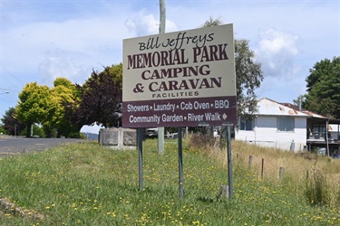 Delegate Caravan Park Sign