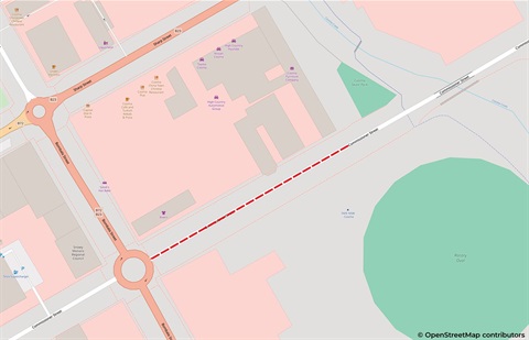 Commissioner Street water repairs - Map of work location