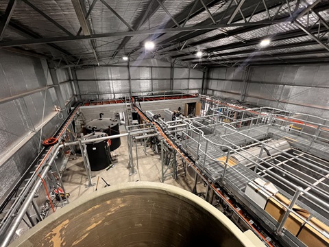 Newly installed water treatment equipment, part of progressing work on the new Bombala and Delegate water treatment plants