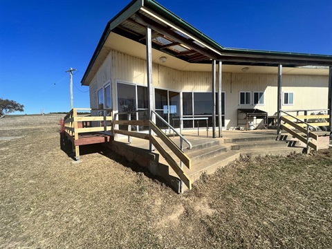 New handrails installed at the community hall in Mila